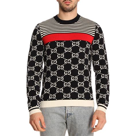 gucci jumper mens sale|designer crewneck sweaters for men.